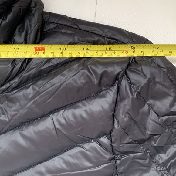 Ellen Tracy Puffed Zip Full Mock Neck Pockets Black Women’s Jacket Size L - Picture 4 of 9